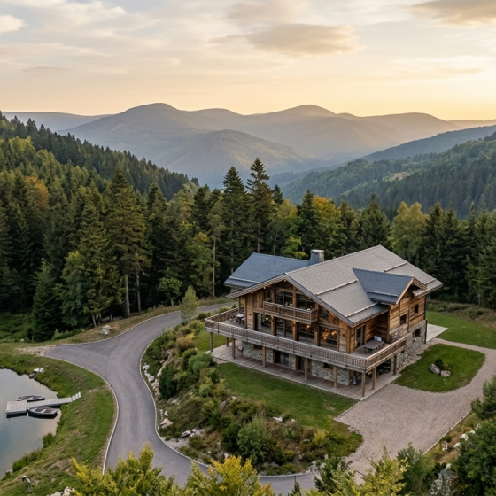 Prise de vue drone d’un site dans les Vosges