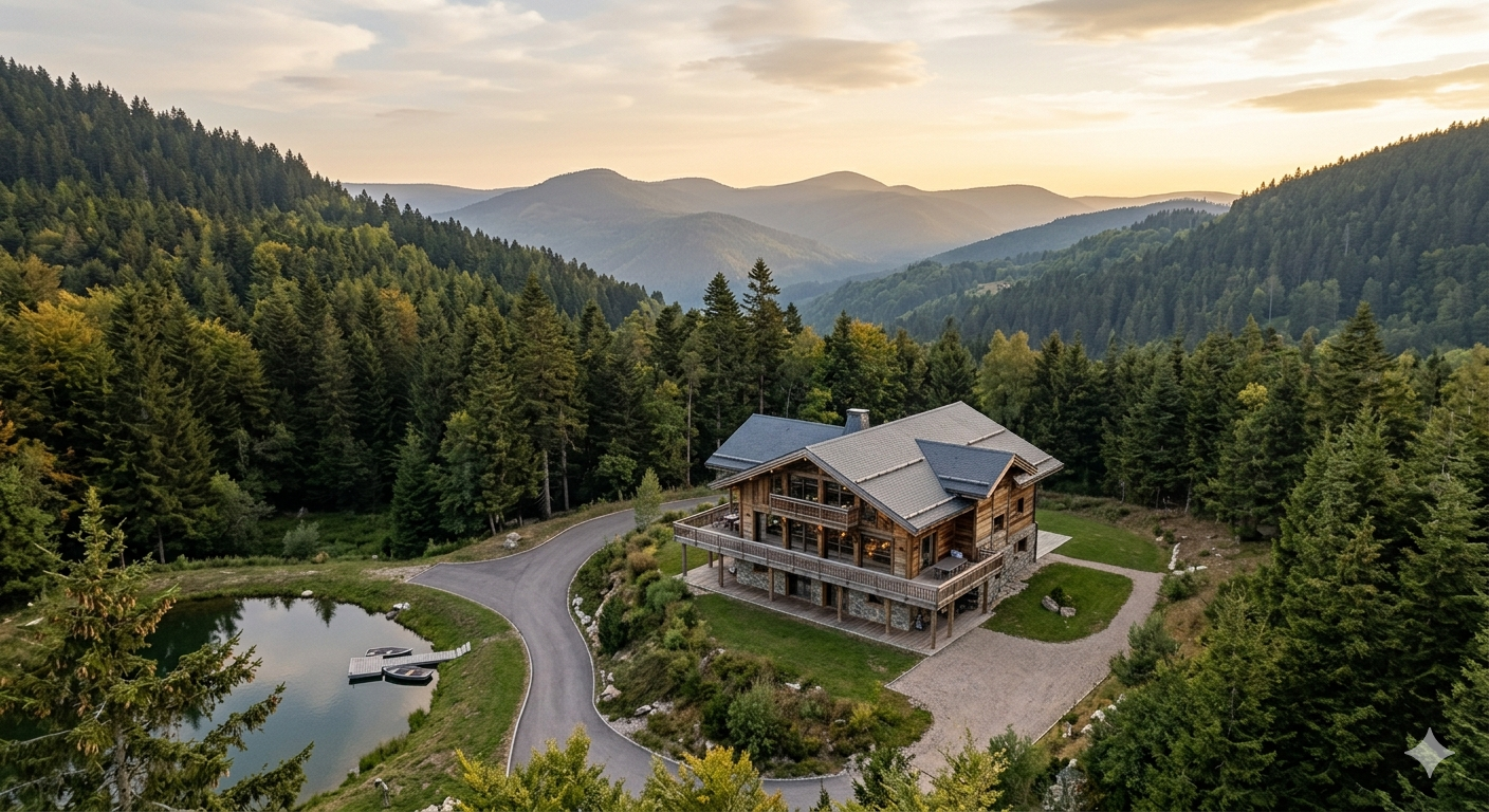 Prise de vue drone d’un site dans les Vosges